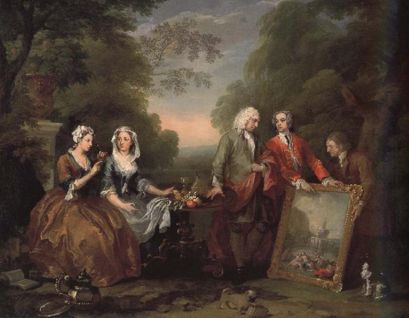 William Hogarth President Andrew and friends oil painting image
